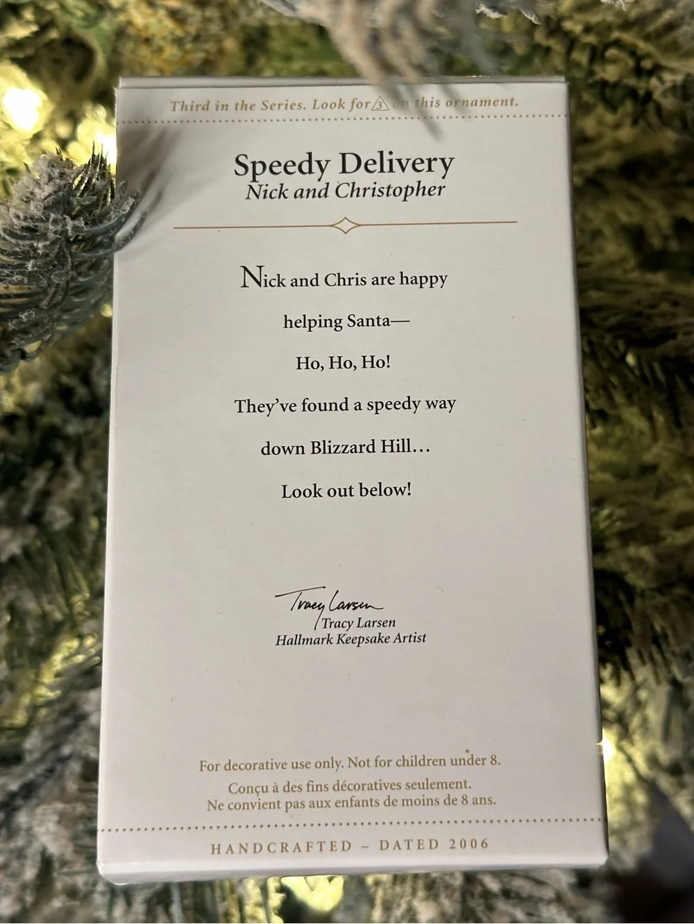 2006 Hallmark Keepsake Speedy Delivery – Nick & Christopher #3